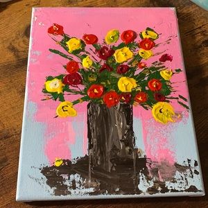 8in x 10in canvas, bouquet of flowers